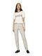 Hw Women's Fabric Trousers Ivory