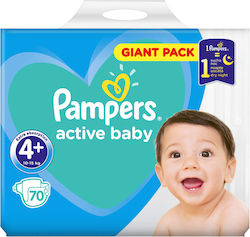 Pampers Active Baby Scutece cu bandă adezivă Nr. 4 pentru 9-14 kg 76buc