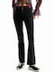 Rem Women's Jean Trousers Flared Black