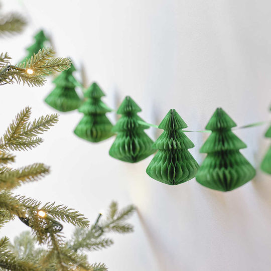 Ginger Ray Christmas Garland Green 200cm 1pc