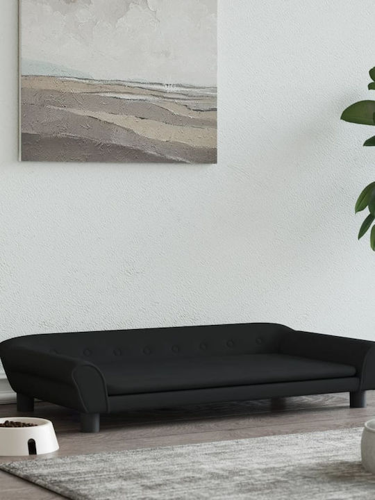 vidaXL Καναπές Κρεβάτι Σκύλου σε Μαύρο χρώμα 100x50cm