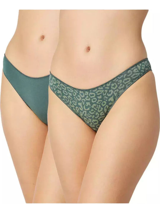 Minerva Rio Women's Slip 2Pack Green