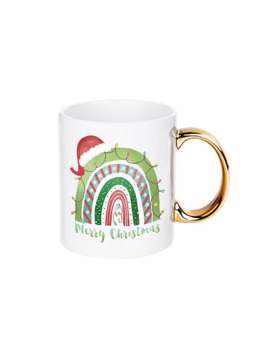 Merry Christmas Ceramic Mug Ornament