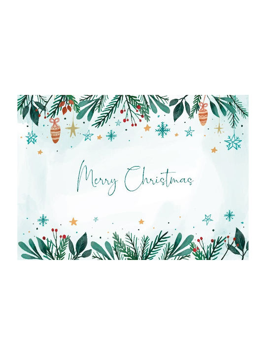 Merry Set Christmas Placemats White Disposable L42xW30xH42xD30cm. 12pcs