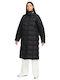 Sportswear Women's Short Puffer Jacket for Spring or Autumn Black