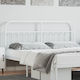 vidaXL Metallic White Bed Headboard 187x100cm