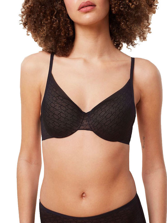 Triumph Signature Sheer Ex Черен Сутиен