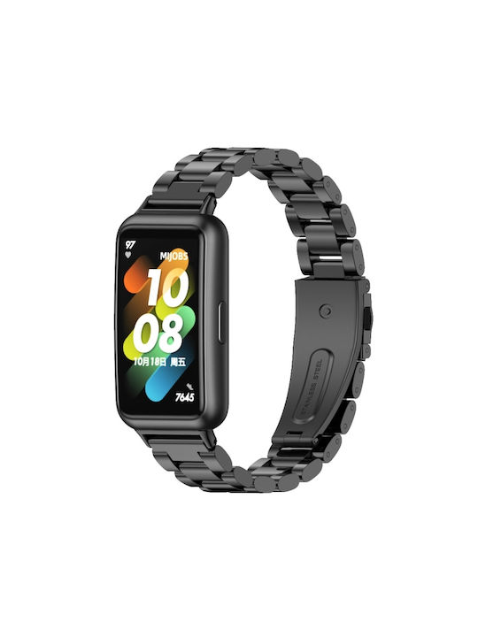 Mijobs Strap Stainless Steel Black (Huawei Band 7)