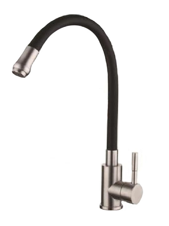 Tall U-Shaped Kitchen Faucet Counter Black