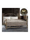 Rosen Bett Halb-Doppelbett Metall Golden Grain für Matratze 120x200cm