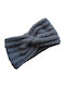 Unisex Stirnband mit Rippstrick in Gray Farbe