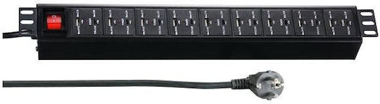 EFB Πολύπριζο με 9 USB-A, 9 USB-C, Διακόπτη και Καλώδιο 3m