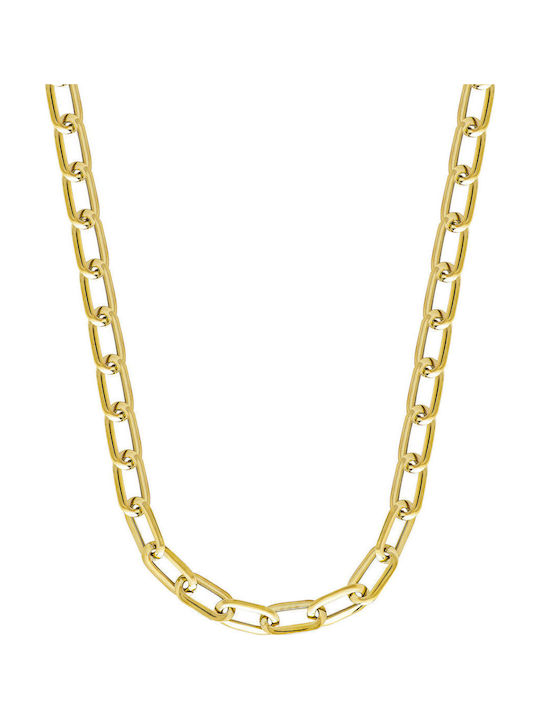 Kiriakos Gofas Gold Chain Neck 14K Wide Thickness 6.6mm and Length 45cm