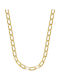 Kiriakos Gofas Gold Chain Neck 14K Wide Thickness 6.6mm and Length 45cm