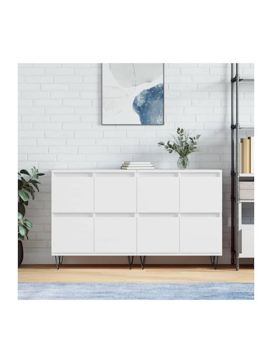 Wooden Buffet White L120xW35xH70cm