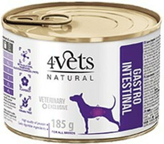 4Vets Wet Food Dogs in Cans with Turkey Grain-Free & Gluten-Free 185gr