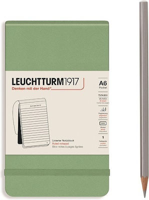 Leuchtturm1917 Тетрадка 184 Листа A6 На райета Зелен