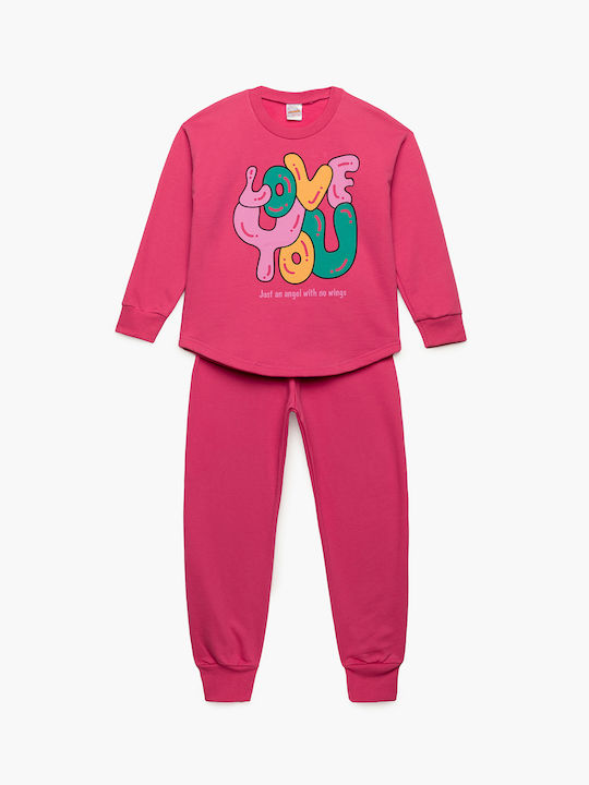 Minerva Set Top & Bottom Kids Pyjamas Fuchsia