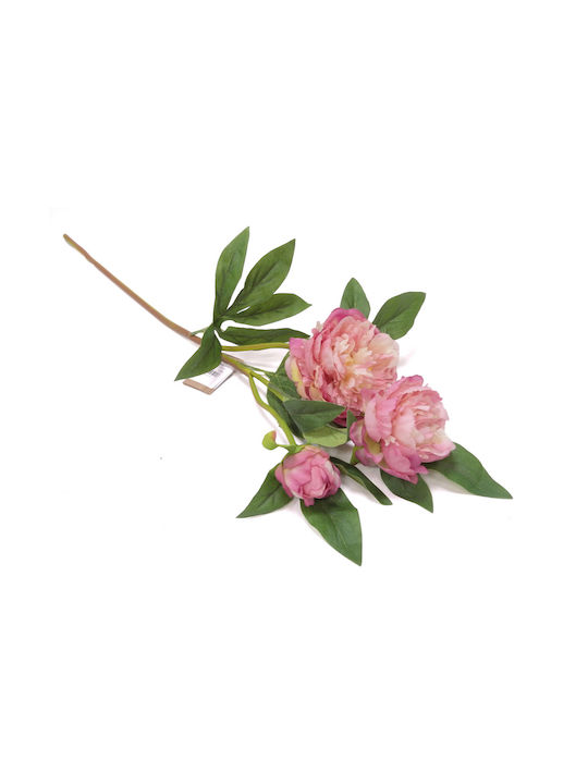 Künstlicher Dekorativer Zweig Pfingstrose Rosa 73cm 1Stück