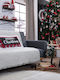 Teoran Christmas Decorative Pillow Rectangular Red 35x60cm