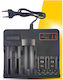 USB Charger 2 Batteries Li-ion Size AA/AAA/9V/18650/21700/16340/26650/14500