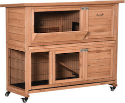Pawhut D51-315 Wooden Cage for Rabbits 122x50x101cm