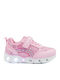 Kids Sneakers with Scratch & Lights Pink