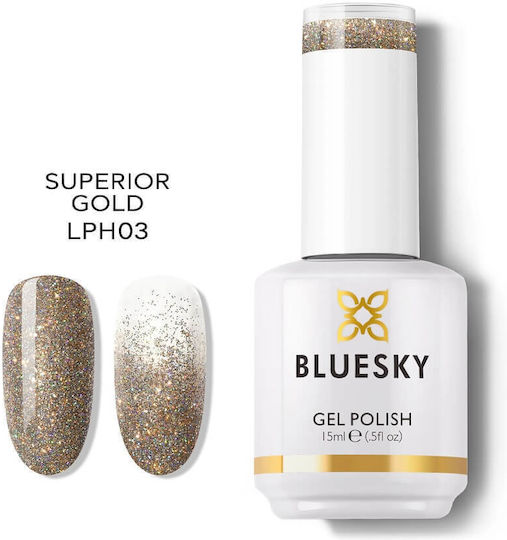 Bluesky Хибриден Лак за Нокти злато 15мл 1бр
