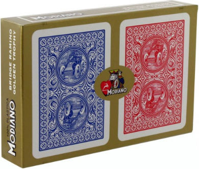 Modiano Golden Trophy Set Spielkarten für Poker Weiß