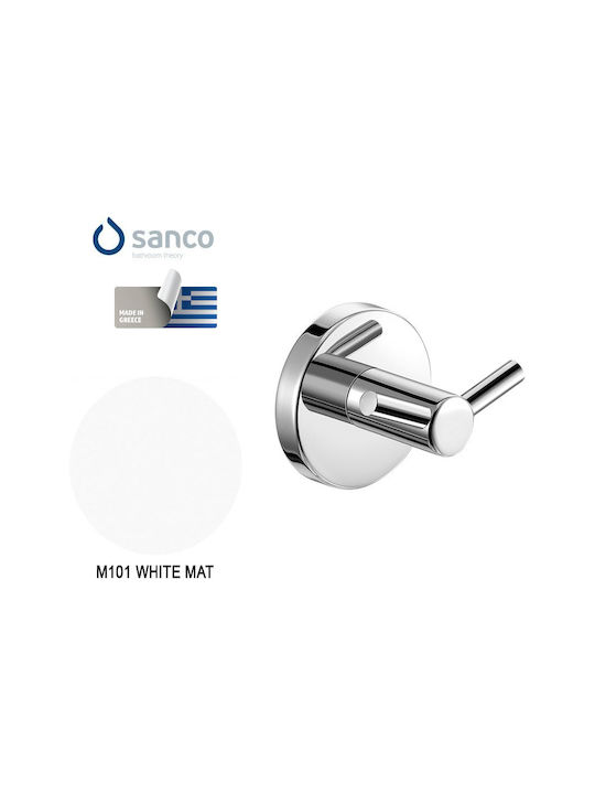 Sanco Ergon Άγκιστρο Μπάνιου Διπλό με Βίδες ​6x...
