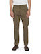 Gabba Men's Trousers Chino Elastic in Regular Fit Khaki