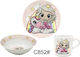 Max Home Feeding Set made of Porcelain Multicolour 3pcs