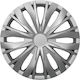 Mammooth Car Hubcap Set 15" 4pcs Silver A112 2045 15