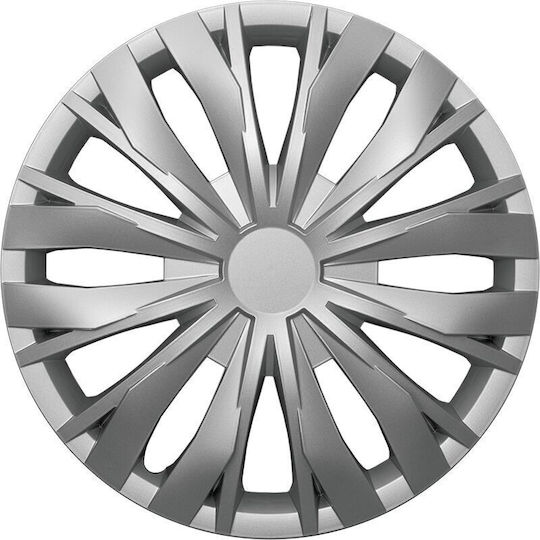 Mammooth Car Hubcap Set 15" 4pcs Silver A112 2045 15