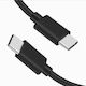 Hd23 USB 2.0 Cable USB-C male - USB-C 40W PD Μαύρο 2m 591472