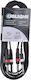 Cable4Me Cable 6.3mm male - 6.3mm male 3m