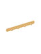 Bronze Art Wall-Mounted Bathroom Hook with 4 Positions ​26x3cm Inox Brass Mat