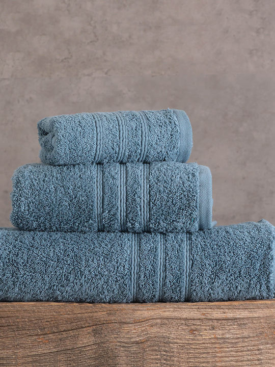 Rythmos Hand Towel Aria 30x50cm. Denim Weight 600gr/m²