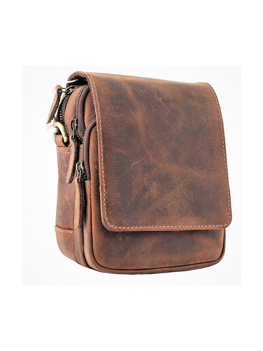 Karras Leather Men's Bag Shoulder / Crossbody Brown