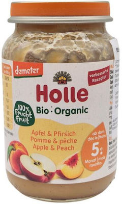 Holle Fruchtcreme Μήλο & Ροδάκινο für 5m+ 190gr