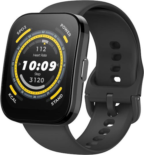 Amazfit Bip 5 46mm Smartwatch with Heart Rate Monitor (Soft Black)