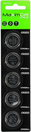 Maximcell Батерии Литий За часовници CR2025 3V 5бр