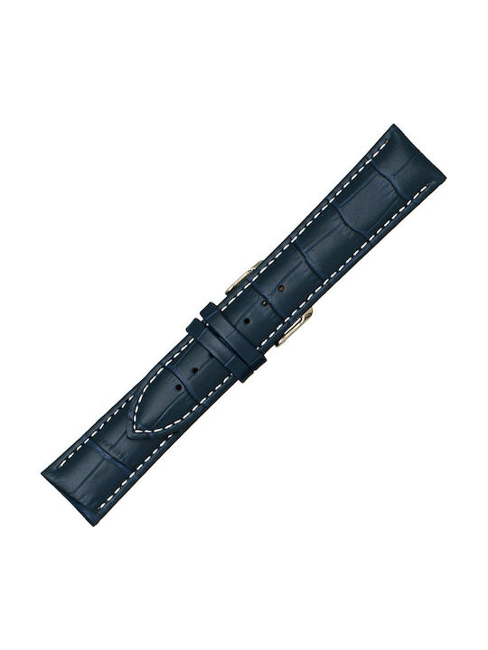 KOSTELO Leather Strap Blue 24mm