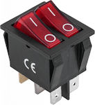 On-Off switch Double 1pcs