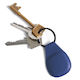 Mujjo Keychain Case Leather for AirTag in Blue color