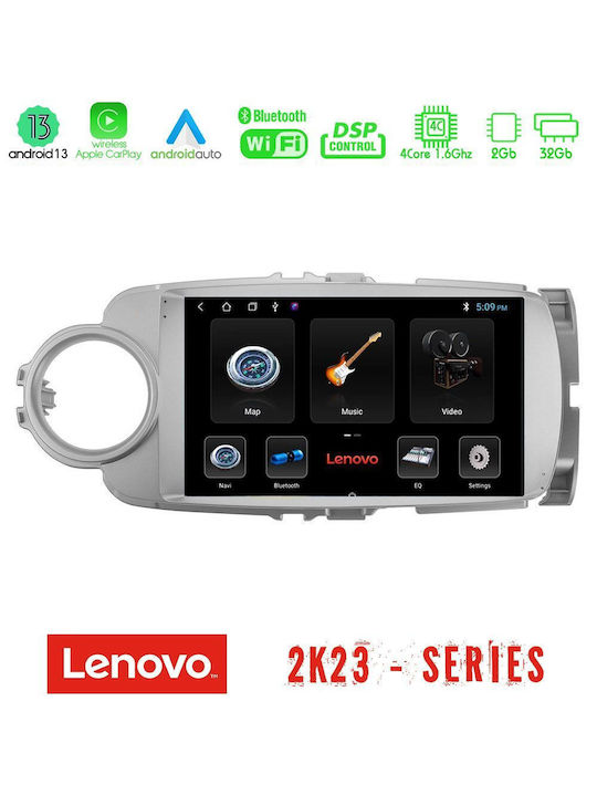 Lenovo Ηχοσύστημα Αυτοκινήτου για Toyota Yaris με Οθόνη Αφής 9"
