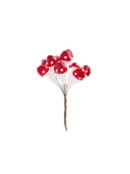 Hängendes Ornament Rot 5x3cm Set 12Stück