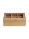 Espiel Day Hölzernes Aufbewahrungsbox mit Deckel Beige 7.3x21x16.2cm 1Stück