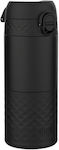 Ion8 Flasche Thermosflasche Rostfreier Stahl BPA-frei Schwarz 360ml mit Handgriff