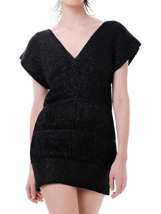 Sommer Mini Abendkleid Schwarz
